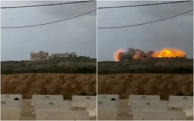 الاحتلال يفجر مستشفى “الصداقة التركي” في غزة 1000056600 1742559017 1