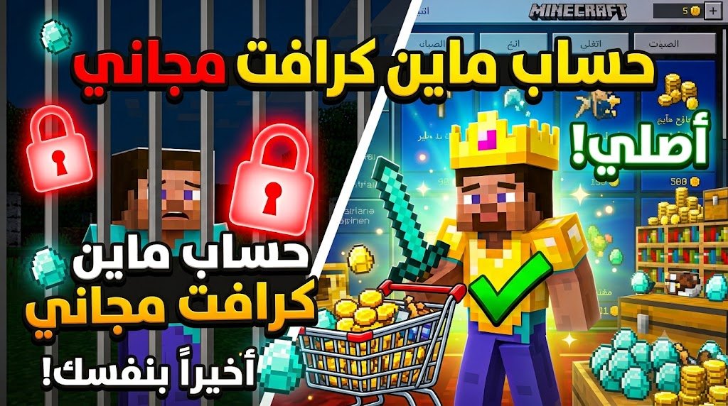 طريقة الحصول على حساب ماين كرافت مجاني